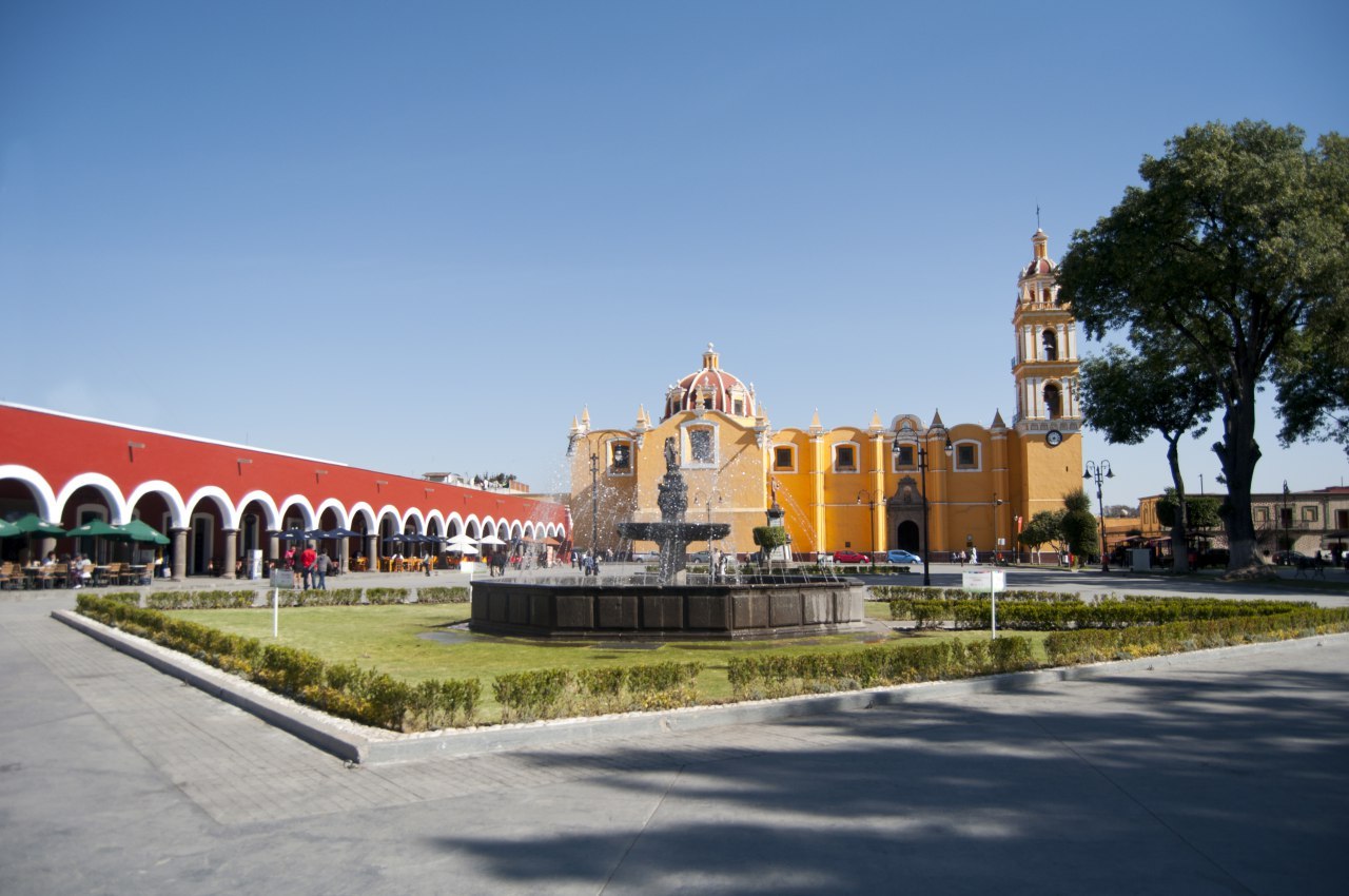 Terraza con vista al Popocatépetl
